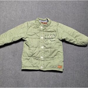 7‎ For All Mankind Kids Quilted Coat Jacket Olive Green 24M Toddler